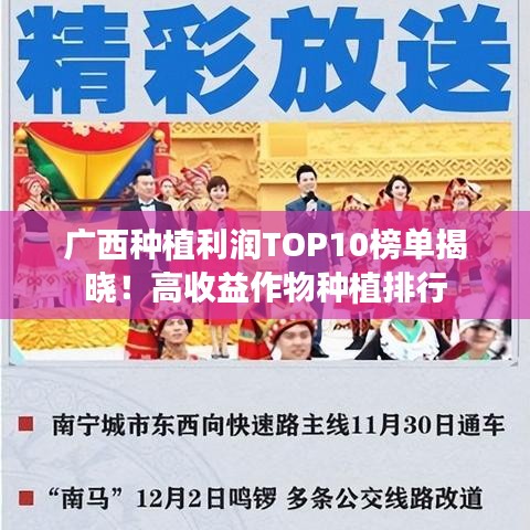 广西种植利润TOP10榜单揭晓！高收益作物种植排行