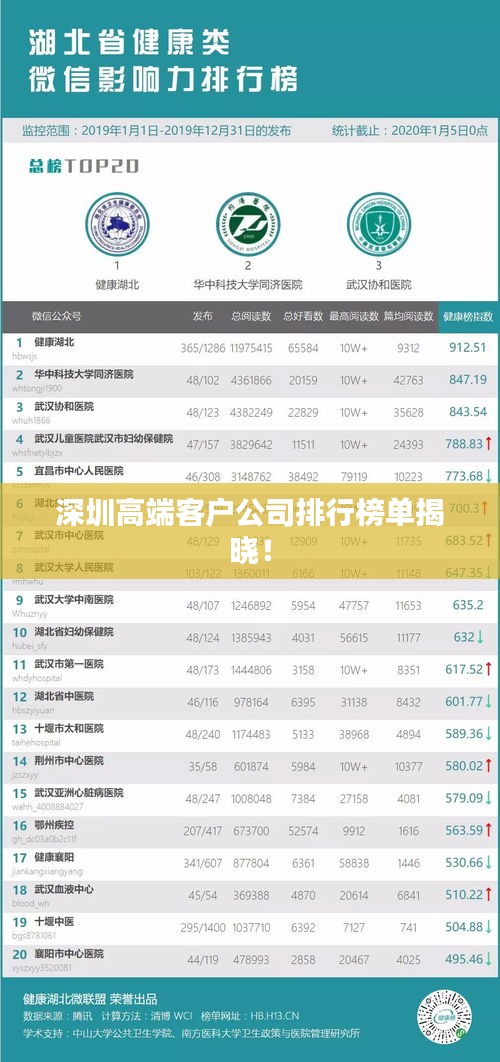 深圳高端客户公司排行榜单揭晓！