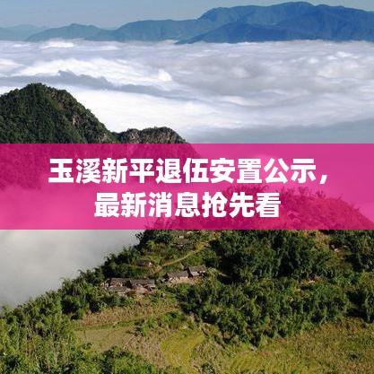 玉溪新平退伍安置公示，最新消息抢先看