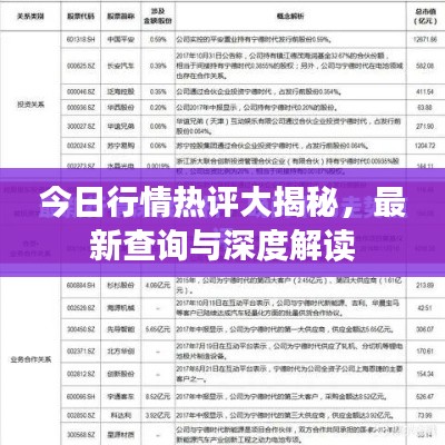 今日行情热评大揭秘，最新查询与深度解读