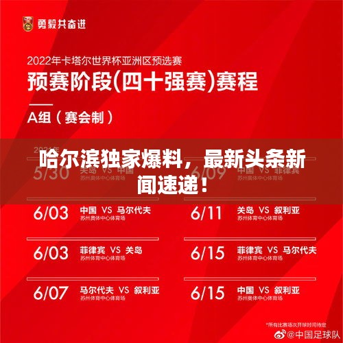哈尔滨独家爆料，最新头条新闻速递！