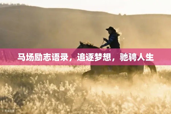 马场励志语录，追逐梦想，驰骋人生