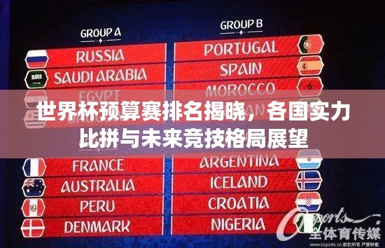 世界杯预算赛排名揭晓，各国实力比拼与未来竞技格局展望