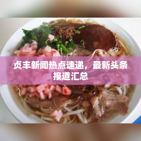 贞丰新闻热点速递，最新头条报道汇总